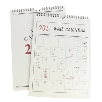1PC 2021 m. Sieninis Kalendorius Darbotvarkės Organizatorius Namų Biuro Kabo Sieninis Kalendorius