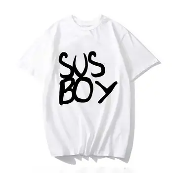 Lil Peep Sus Boy Shirt Marškinėliai Vyrams Kawaii Vasaros Viršūnes Animacinių Filmų Karatė Grafinis Tees Mados Marškinėliai, Unisex Harajuku Marškinius Vyras