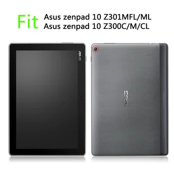 Plonas Flip PU Odos Atveju Asus ZenPad 10 Z300 Z300C Z300CL Z300CG Z300M Z301 Z301ML 10.1 colių Tablet Atveju +Filmas