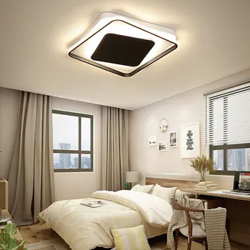 Šiuolaikinės lubų lempa LED kambarį lempos miegamojo lempa fiksuotojo prietaisas montuojamas stačiakampio formos namų lubų lempa