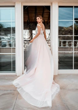LORIE Vestuvių Suknelės, Nėriniai Boho 2020 M. Bžūp Rankovėmis Vestuvinės Suknelės Beach Princesė Vestuves Chalatai, Plius Dydis Balto Dramblio kaulo Santuokos