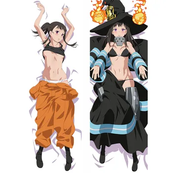 Naujas Anime Ugnies Jėga ugniagesiai iš Liepsnų Maki Oze Kotatsu Tamaki Cosplay Dakimakura Pagalvės užvalkalą Kūno Hugging Pagalvių užvalkalus