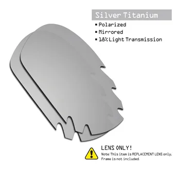 SmartVLT 2 Poros, Poliarizuota Akiniai Pakeitimas Objektyvai už Oakley Žandikaulio Anga Stealth Black ir Silver Titano