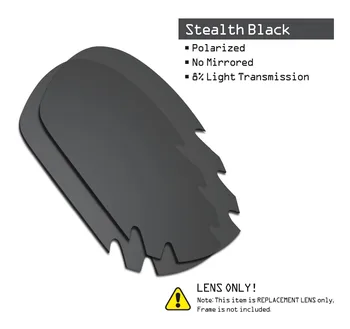 SmartVLT 2 Poros, Poliarizuota Akiniai Pakeitimas Objektyvai už Oakley Žandikaulio Anga Stealth Black ir Silver Titano
