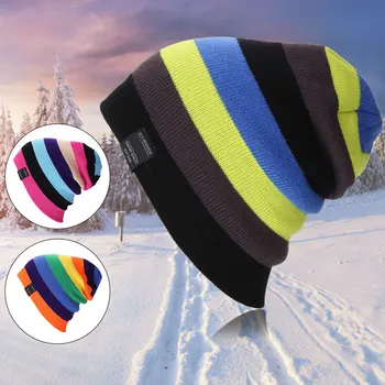 Spalvotų susiuvimo vilnonių skrybėlę rudenį ir žiemą šiltas vaivorykštė skrybėlę lauko sporto, slidinėjimo, hip-hop skrybėlę unisex