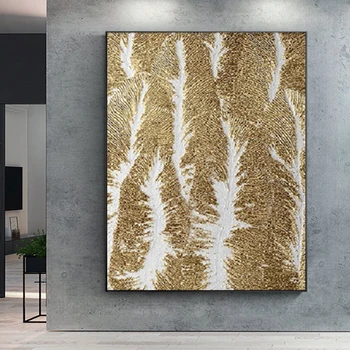 Abstraktusis Menas, sienų dekoras Drobė Paveikslų Spaudinių Sienos Plakatus Apdailos Minimalistinio Aukso Modelis Paveikslų Kambarį Namo Sienos
