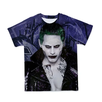 Vasarą Naujų Joker 3D vyriški Marškinėliai Atsitiktinis O-Kaklo trumparankoviai Vyrų Ir Moterų Mados T-Shirt Porą Drabužių (Pritaikomas)