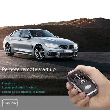 Smart Mygtukas PKE Automobilių Signalizacijos Pasyvus imobilizavimo Sistema Variklio Start Stop Mygtukas Nuotolinio Starter padidinti langą CHADWICK 888 X5