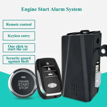 Smart Mygtukas PKE Automobilių Signalizacijos Pasyvus imobilizavimo Sistema Variklio Start Stop Mygtukas Nuotolinio Starter padidinti langą CHADWICK 888 X5