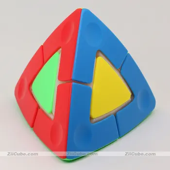 Sengso Magic Cube Pyramorphix FanXin kubo Pyuamid 2x2 Magic Duo Bokštas Stickerless 4 Veidus Įspūdį Profesinės Edcuational Žaislai
