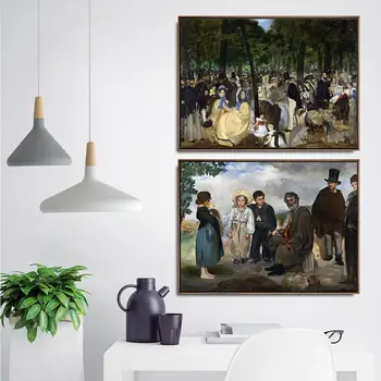 Namų Dekoravimo Meno Sienos Nuotraukas Fro kambarį Plakato spauda Drobės Spaudiniai Paintingsn prancūzijos Edouard Manet 2