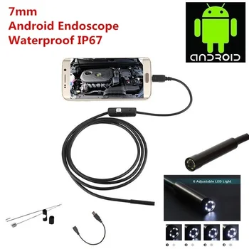 1.5/2/3.5/5mm, Micro USB Endoskopą Minkštas vaizdo Kameros Kabelis IP67 atsparus Vandeniui Borescope Tikrinimo Kamera, skirta 