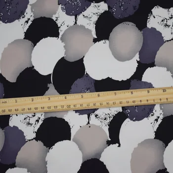 2019 naujas 2 SPALVOS, Geometriniai ratą reaktyvusis dažai elastinės medvilnės audinio suknelė telas tecido tissus as metrų tissu tecidos