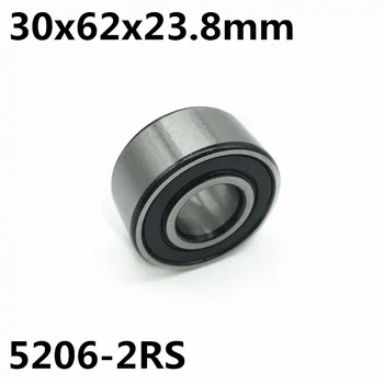 5206-2RS 30x62x23.8 mm Dvigubo eilės kampiniai kontaktiniai guoliai 5206 Nemokamas pristatymas