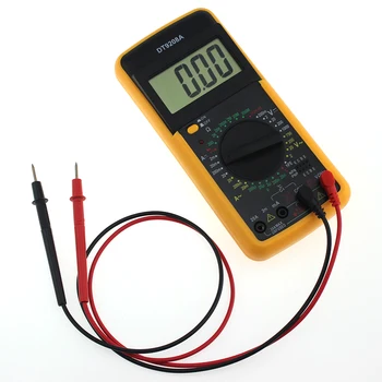 DT9208A Skaitmeninis Multimetras LCD Ekranas Nešiojamą Voltmeter Ammeter Ohmmeter Talpą, Temperatūrą, Galios Matuoklis, Testeris