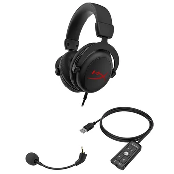 Naujas Kingston HyperX Debesis Core+AMP 7.1 surround Žaidimų Ausinės Su mikrofonu Profesinės esport ausinės ausinių juoda