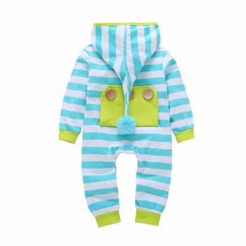 2020 Karšto parduoti Rudenį, vaikiški drabužiai Gobtuvu ilgomis rankovėmis kūdikiams mėlyna juostele baby berniukas ir mergaitė drabužių rinkinys naujagimiui Komplektai