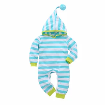2020 Karšto parduoti Rudenį, vaikiški drabužiai Gobtuvu ilgomis rankovėmis kūdikiams mėlyna juostele baby berniukas ir mergaitė drabužių rinkinys naujagimiui Komplektai