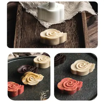 50g Mooncake Pelėsių 3D Debesys, Gėlės Dizaino Slapukas Antspaudas 