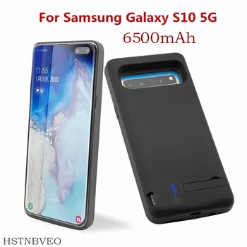 Galia Banko Baterija Dangtelis Skirtas Samsung Galaxy S10 5G Baterija Atveju 6500mAh Išorės Baterijos Kroviklis Atvejais Powerbank Baterijos Dangtelis