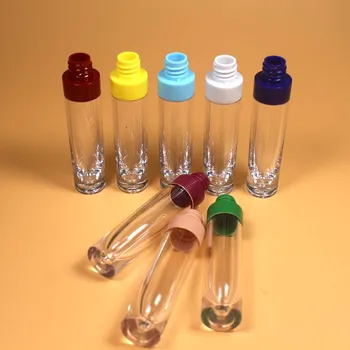 20pcs 8ml cilindrų lūpų blizgesys vamzdžių plastiko lūpų blizgesys konteinerių kosmetikos lipgloss tuščias vamzdis pakuotės Su kamščiu