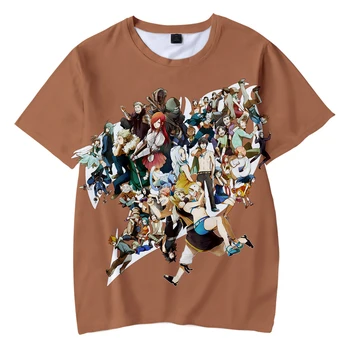 FAIRY TAIL Vaikiški marškinėliai Minkštas Apvalios Apykaklės marškinėliai Kpop Atsitiktinis Harajuku Berniukų ir Mergaičių Loveiy Mielas Nauja Vaikų Tee 3D Marškinėlius