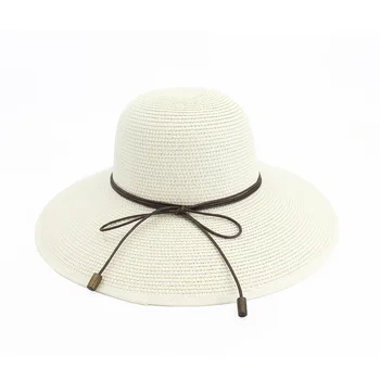 Kūrybinės vasaros lady lankas saulės skrybėlę vasaros skrybėlę didelis pastoge atostogų šiaudų skrybėlę paplūdimio skrybėlę lady skrybėlę HA21