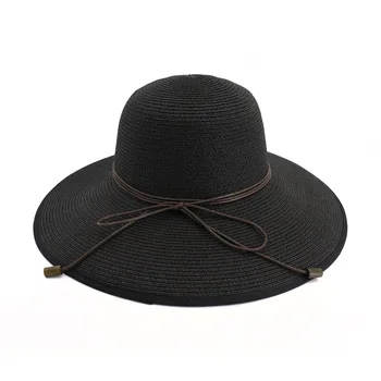 Kūrybinės vasaros lady lankas saulės skrybėlę vasaros skrybėlę didelis pastoge atostogų šiaudų skrybėlę paplūdimio skrybėlę lady skrybėlę HA21