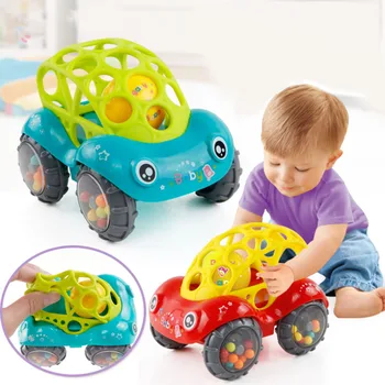 Barškutis Roll Automobilių Kamuolys Žaisti Žaislas Žaidimas Vaikams Dovanos Drebulys Bell Drebulys Bell Interaktyvūs Žaislai, kūdikių Vertus Sugauti Minkštas Guminis Žaislas