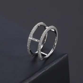 Naujas creative I-kryžiaus formos deimanto žiedas korėjos paprasta retro šviežių asmenybės temperamento moterys gali dėvėti prekės papuošalai