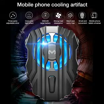 Populiariausi Pasiūlymai Mobiliojo Telefono Aušintuvo IPhone Xs Max Xs XR Tyli Telefonas, Radiatorių PUBG Valdytojas Rankena LED Šviesos Aušinimo Ventiliatorius Sam