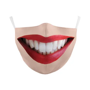 Vaikai Kaukė 3D Spausdinimo Kaukių Mados Anti Juokinga Pattem Spausdinti Kaukės, Nagų Kvėpuojantis Vėjo Skalbti Kaukės Dulkėms Skalbti Kaukė