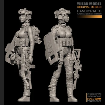 YUFan Modelis 1/35 Dervos Rinkiniai Šiuolaikinių moterų kareivis Savarankiškai surinkti YFWW35-2023