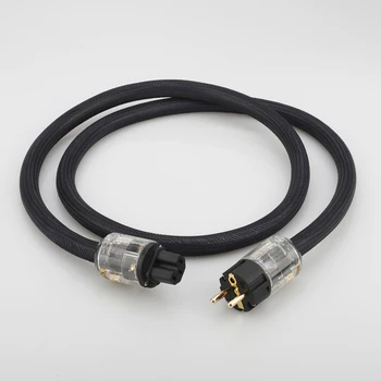 Hi-End vario AC maitinimo kabelis hifi audio MUMS/ES maitinimo laido gryno vario maitinimo kabelis su P-029/P-029E galia plugconnector P122+DW1