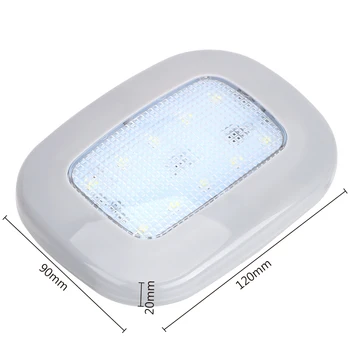 LEEPEE Universali Transporto priemonės Stogo Lubų Lempos po 10 LED Auto Vidaus apšvietimo USB Įkrovimo Baltas Automobilis Skaitymo Šviesos Magnetas Dome Light