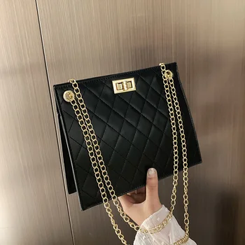 Elegantiškos dėl naujos mažas maišelis moterų 2020 m. naujų korėjos versija laukinių grandinės retro krepšys tekstūros net raudonas mažas juodas krepšys