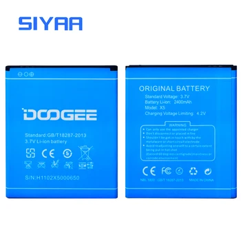 Originalus, Mobilus Telefonas, Baterija Doogee X5 Akumuliatorius 2400mAh 3.7 V, Li-ion Baterija Įkraunama Bateria Aukštos Kokybės