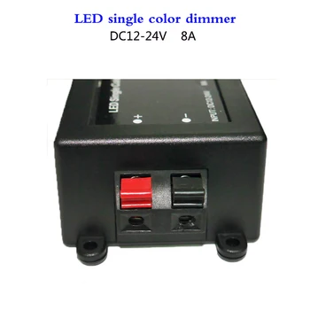 LED dimmer, 3 raktai RF Belaidžio Nuotolinio valdymo LED viena spalva 8A Belaidis valdiklis DC12-24V led 5050 3528 3014 juostelės šviesos
