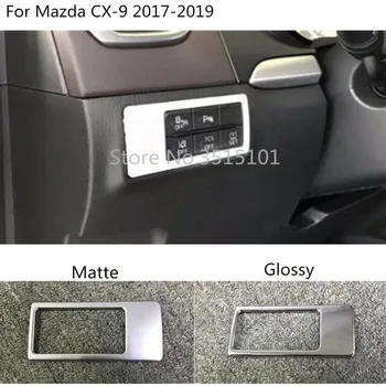 Automobilių Dangtelis Priekinių Žibintų Šviesos Jungiklio Mygtuką Mažai Konfigūracija Apdailos Rėmas Lempa Skydelyje Mazda CX-9 CX9 2017 2018 2019 2020