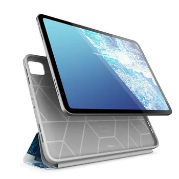 I-BLASON iPad Pro 12.9 Atveju (2020 M.) Cosmo viso Kūno Trifold Stovėti Marmuro Atveju, Flip Dangtelis su Auto Sleep/Wake & Pieštukas Turėtojas