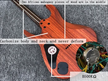 2020 m. Aukštos kokybės Eart Elektrinė Gitara EXPLORER-1 Kinijos geriausių Elektrinės Gitaros Afrikos raudonmedžio kūno Black aparatūros ping