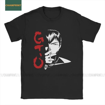 GTO Didis Mokytojas Onizuka vyriški Marškinėliai GTO Manga Japonijoje Eikichi Anime Juokingi Marškinėliai trumpomis Rankovėmis T-Shirt Grynos Medvilnės Viršūnės