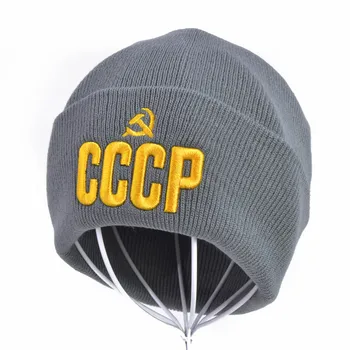 CCCP SSRS rusijos Karšto Beanies Pardavimas Stiliaus Rudenį Ir Žiemą šiltos kepurės Unisex Raudonas Dangtelis su Geriausios kokybės Bžūp