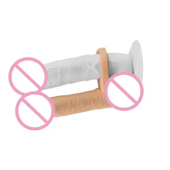 Dildo dirželis ant varpos žiedas dvigubas įsiskverbimo analinis vyrų suaugusiųjų sekso produktai strapon dildo varpos žiedas gaidys žiedas varpos tipo sekso žaislas