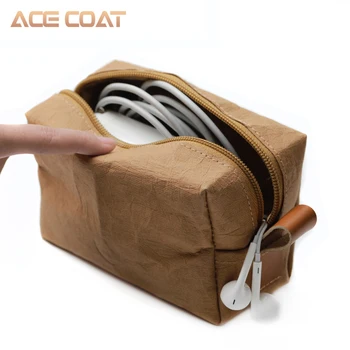 ACECOAT Skalbti Kraft Pelės Dėklas Rankovės Krepšys Belaidės Pelės Laikymo Nešiojamas Adapteris, Įkroviklis, USB Kabelis Multi Krepšys 