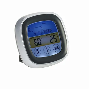 TS-S62 Skaitmeninis Mėsos Termometras Krosnelė Spalvinga Touchscreen Momentinių Skaityti Zondas, Virtuvė, GRILIS Kepimo Termometras Laikmatis su Įspėjimo