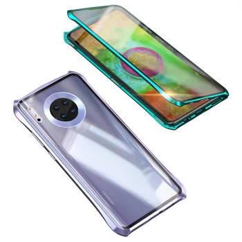 Dvipusis Stiklo Magnetinės Adsorbcijos Atveju, Huawei Mate 30 Aiškiai Padengti Huawei Mate 30 Pro 5G Magnetas Metalo Atveju