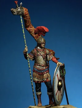 1/24 75mm senovės kariai stendas su shield (SU baze ) Dervos, paveikslas Modelis rinkiniai Miniatiūriniai gk Unassembly Unpainted