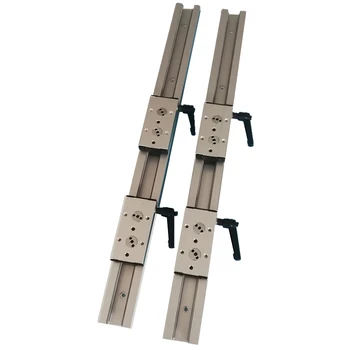 Įmontuota dvigubos ašies linijinis vadovas 1/2VNT SGR10 +SGB4 100-1500mm roller slankiklį skaidrių geležinkelių medžio apdirbimo mašinos, aliuminio profilis
