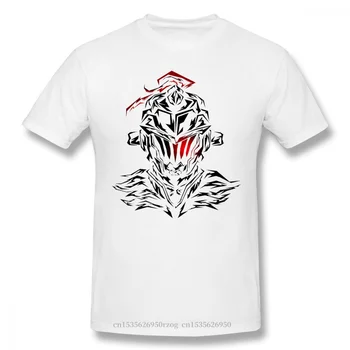 Goblin Merch Esminius Spausdinti Medvilnės Marškinėliai Goblin Slayer Tamsiai Fantazijos Šviesos Anime Serijos Vyrų Mados Streetwear